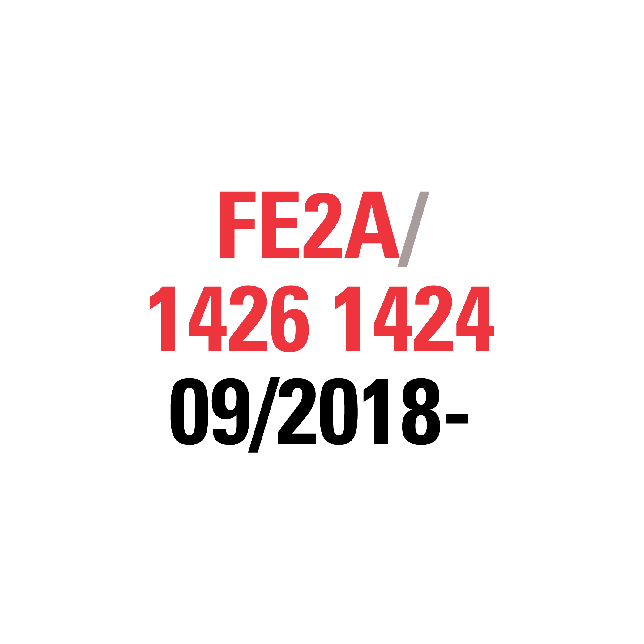 FE2A 1426 1424 09/2018-